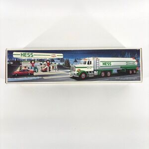 1990 Hess Toy Tanker Truck White Dual Sound Siren Lights New In Original Box NIB
